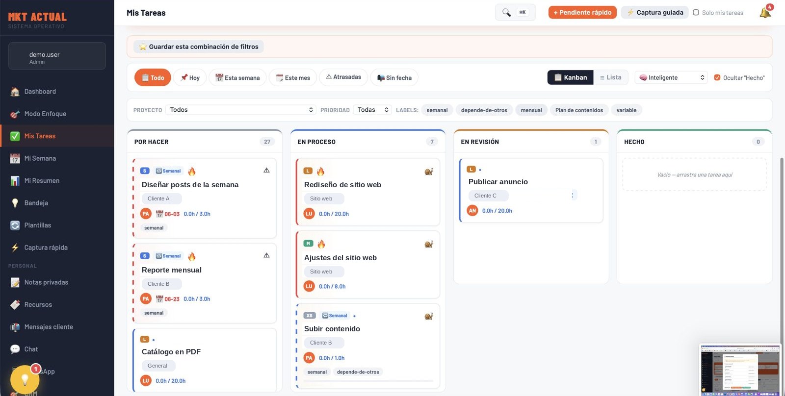 Task and operations system design